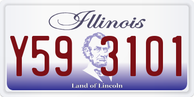 IL license plate Y593101