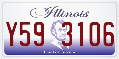 IL license plate Y593106