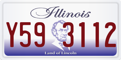 IL license plate Y593112