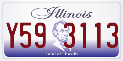IL license plate Y593113
