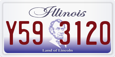 IL license plate Y593120