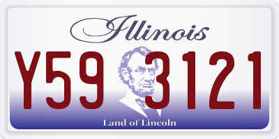 IL license plate Y593121