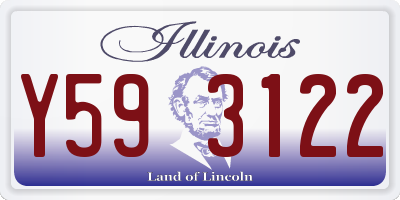 IL license plate Y593122