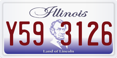 IL license plate Y593126