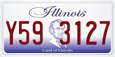 IL license plate Y593127