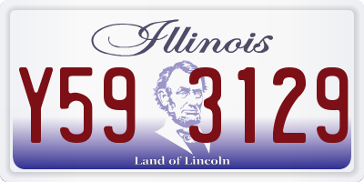 IL license plate Y593129