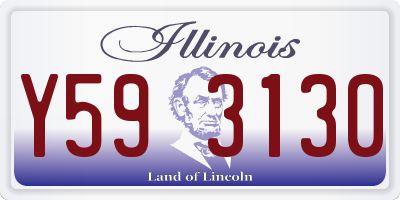 IL license plate Y593130