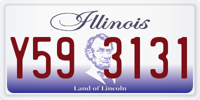 IL license plate Y593131