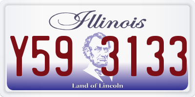 IL license plate Y593133