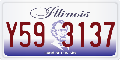IL license plate Y593137