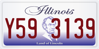 IL license plate Y593139