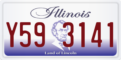 IL license plate Y593141