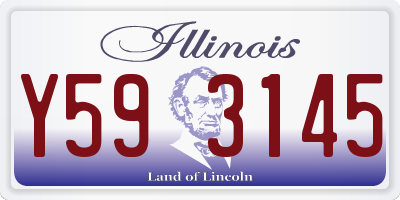 IL license plate Y593145