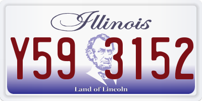 IL license plate Y593152