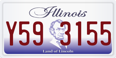 IL license plate Y593155