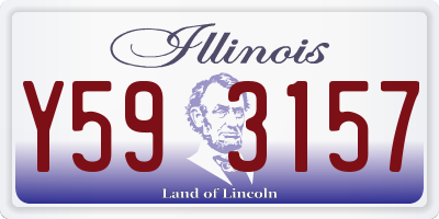 IL license plate Y593157