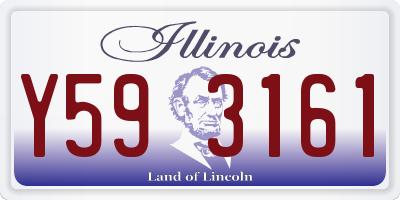 IL license plate Y593161