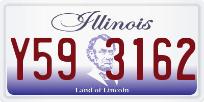 IL license plate Y593162