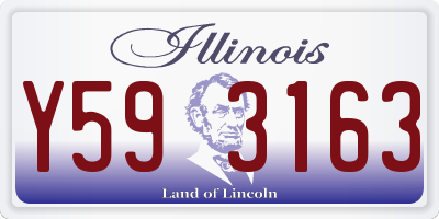 IL license plate Y593163