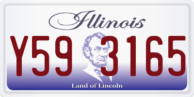 IL license plate Y593165