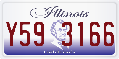 IL license plate Y593166