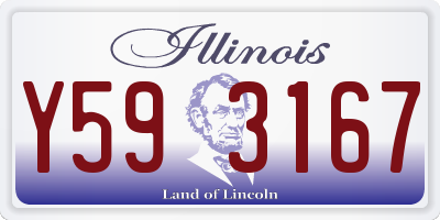 IL license plate Y593167