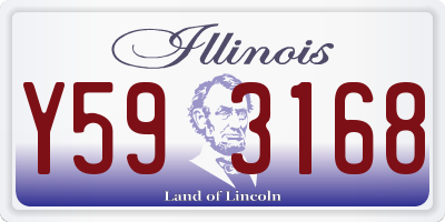 IL license plate Y593168