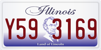 IL license plate Y593169