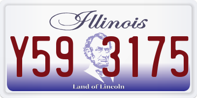 IL license plate Y593175