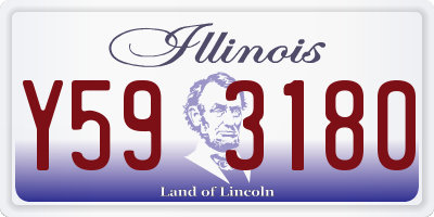 IL license plate Y593180