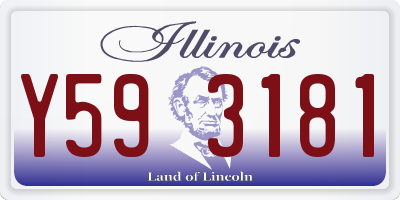 IL license plate Y593181