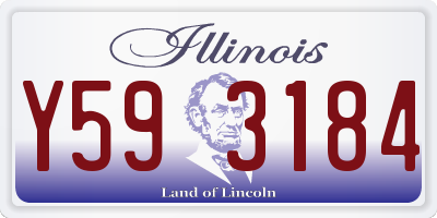 IL license plate Y593184