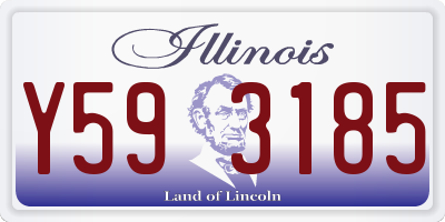 IL license plate Y593185