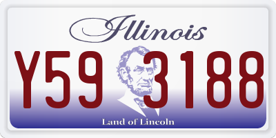 IL license plate Y593188