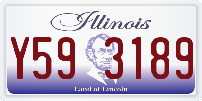 IL license plate Y593189