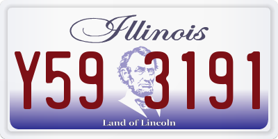IL license plate Y593191