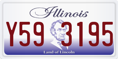 IL license plate Y593195