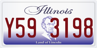 IL license plate Y593198