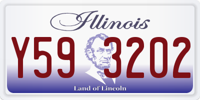 IL license plate Y593202