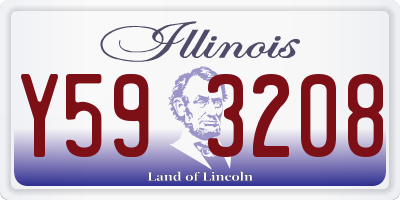 IL license plate Y593208