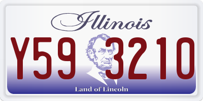 IL license plate Y593210