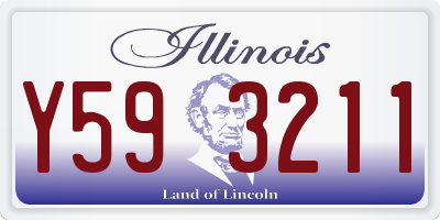 IL license plate Y593211