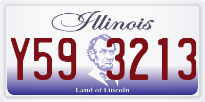 IL license plate Y593213