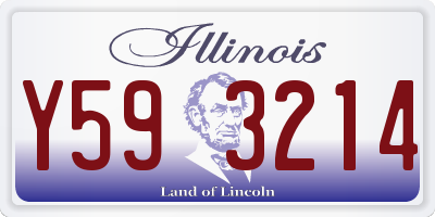IL license plate Y593214