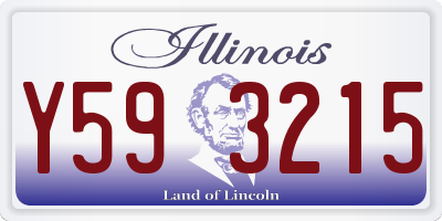 IL license plate Y593215