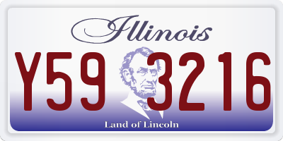 IL license plate Y593216