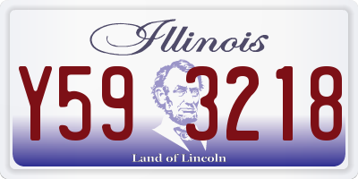 IL license plate Y593218