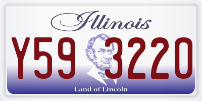 IL license plate Y593220