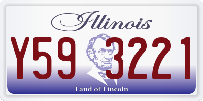 IL license plate Y593221