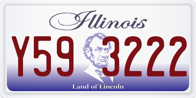 IL license plate Y593222